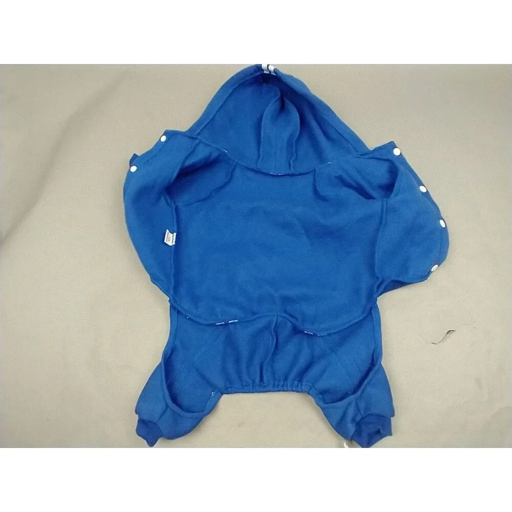 Paw Wag Co Adidog Tracksuit‎ Size XL Blue Snap Closure Hoodie Coat Jacket